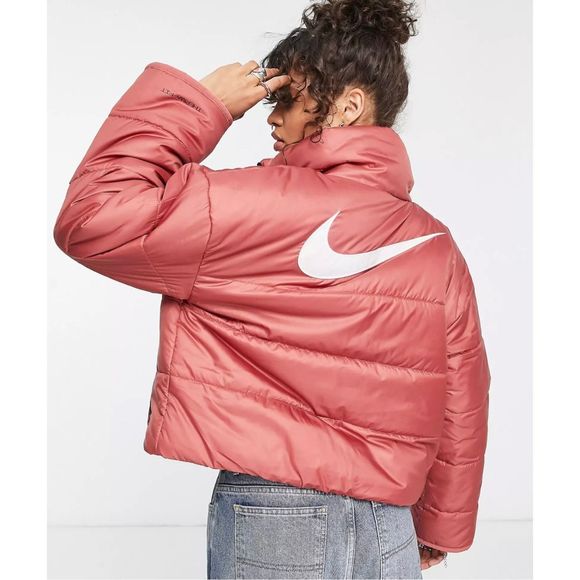 Nike Jacket Puffer Therma Repel Women's Size XXL Pink Reversible Loose Fit‎ New - Picture 2 of 13